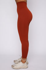 Sahara Seamless Leggings Burnt Clay