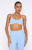 She's Healthy Sports Crop Sky Blue