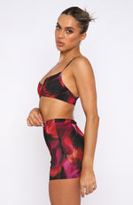 Executive Crop Pink Flame Print