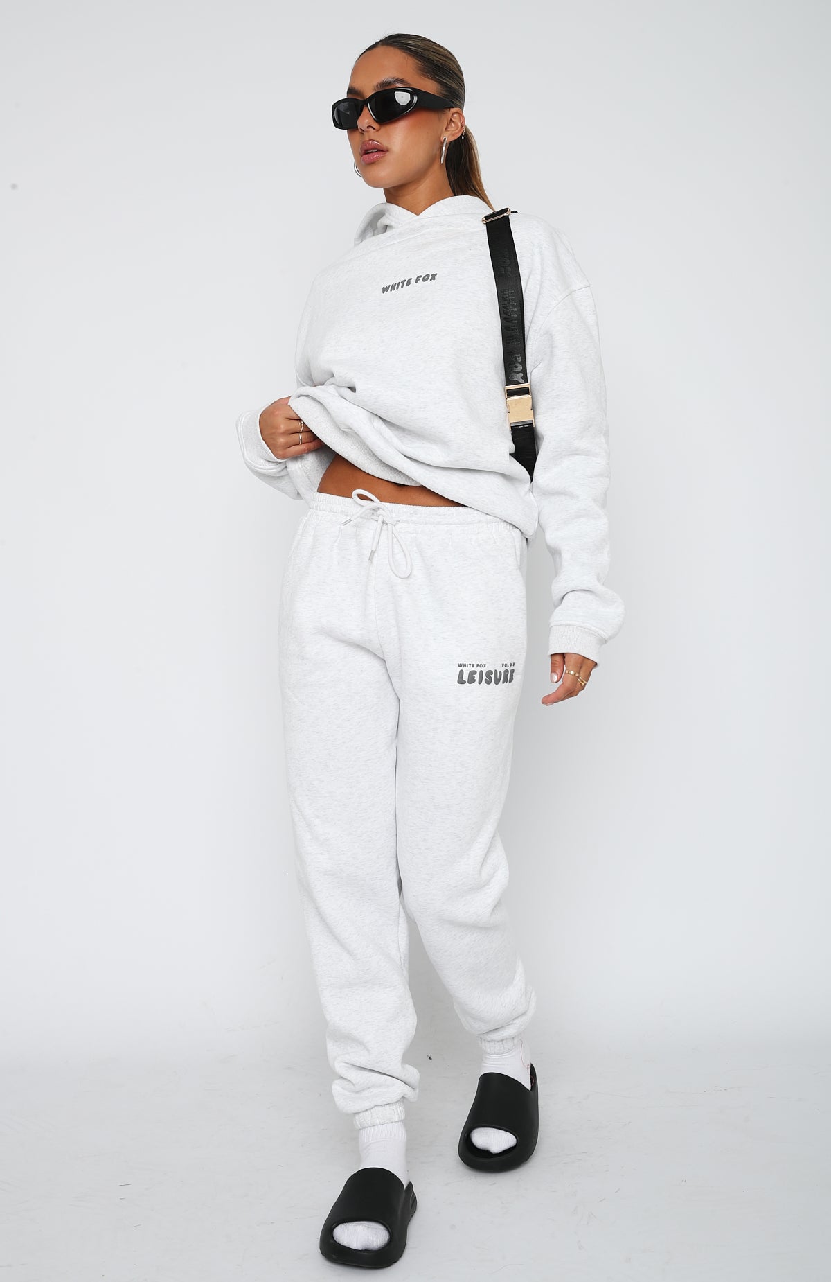 Leisure Series Sweatpants Glacier Grey White Fox Boutique