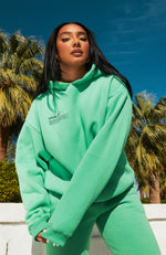 She's A Baddie Hoodie Jolly Green | White Fox Boutique
