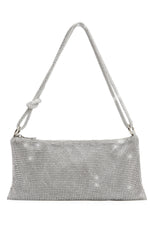 Blair Diamante Mesh Bag Silver