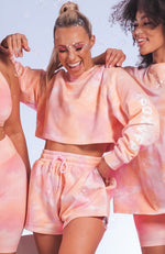 Cali Babe Cropped Sweater Pink Sunset