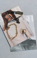 Girl Talk Choker Necklace Gold