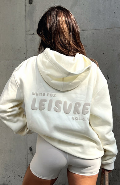Leisure Series Oversized Hoodie Cream | White Fox Boutique