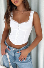 Into You Bustier White