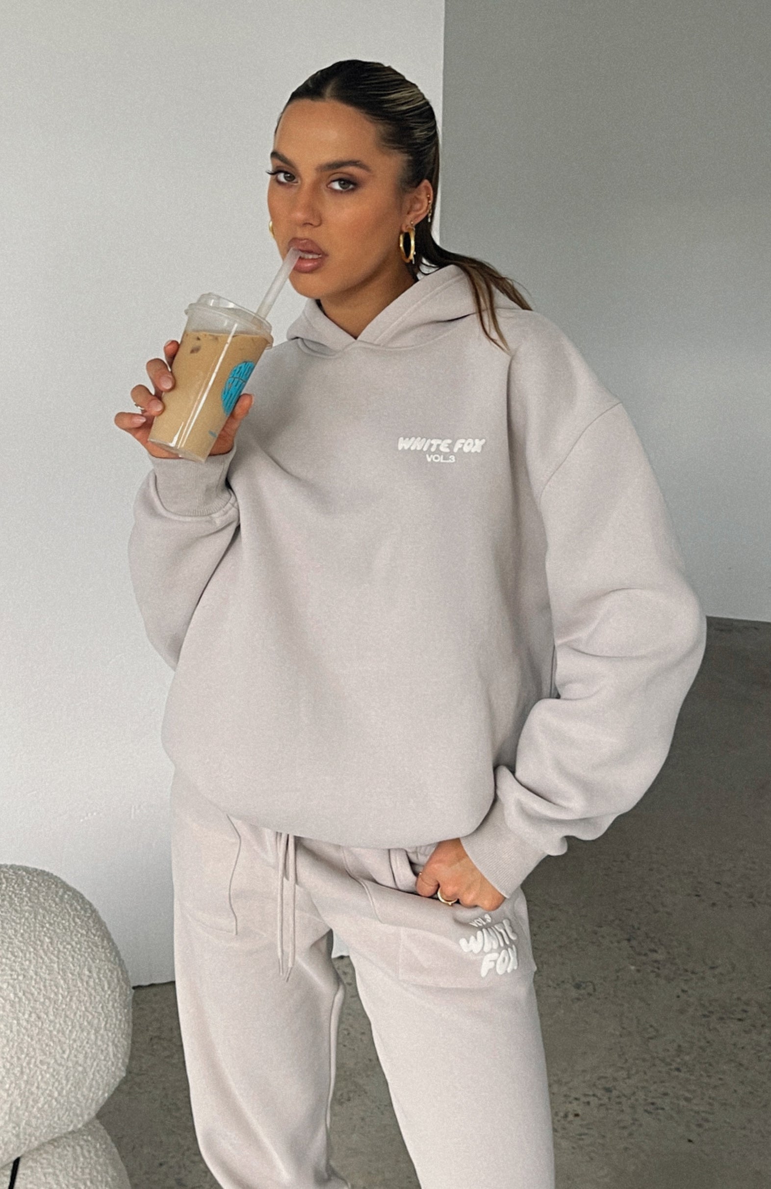 Offstage Hoodie Moon White Fox Boutique