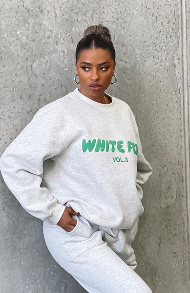 Green and grey new arrivals sweater