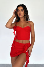 The Last Goodbye Mini Skirt Red