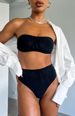 Total Mood Mesh Hot Pants Black