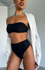 Total Mood Mesh Hot Pants Black