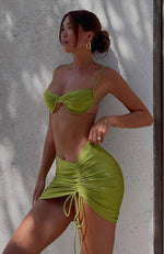 Magic In The Hamptons Bikini Top Shiny Olive